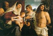 La Sainte Famille avec sainte Catherine